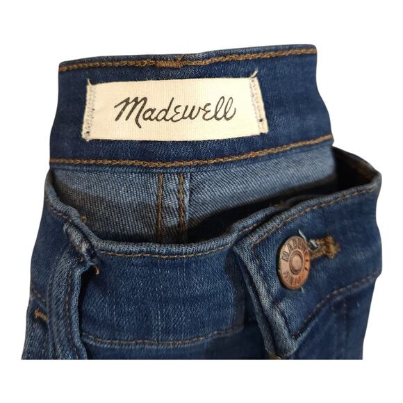 Madewell Roadtripper High Rise Distressed Raw Hem Skinny Jeans Women's 27T - Picture 8 of 9